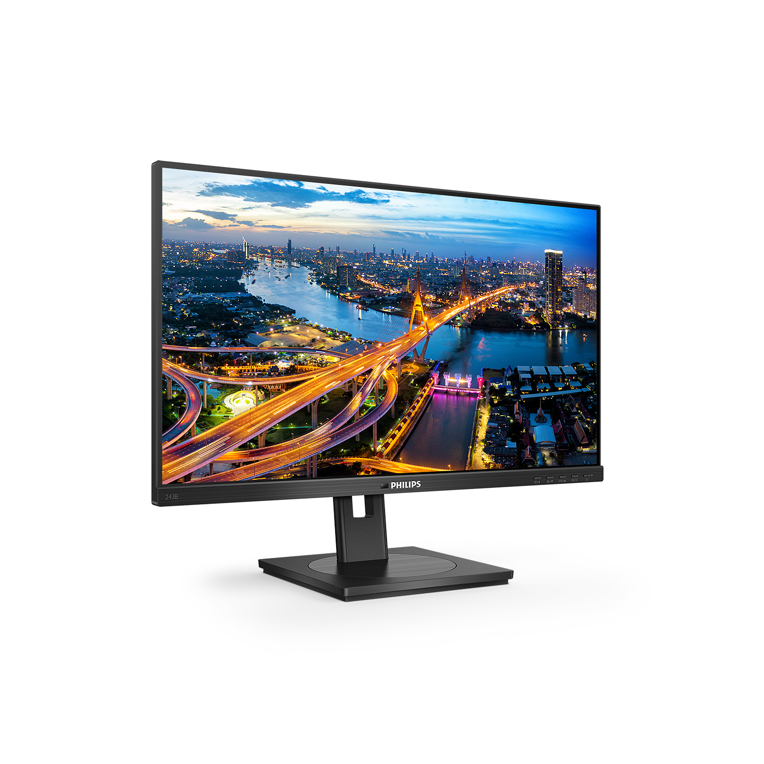 Монитор LCD 23.8'' 16:9 1920х1080(FHD) IPS, 75 Hz, 250 cd/m2, 1000:1, 50М:1, 4ms, HDMI, DP, USB-C, USB-Hub, Height adj, Pivot, Tilt, Swivel, Speakers, Black